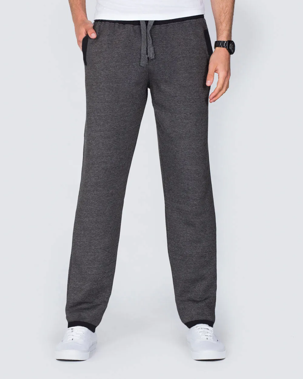 2t Regular Fit Sweat Pants (charcoal/black)
