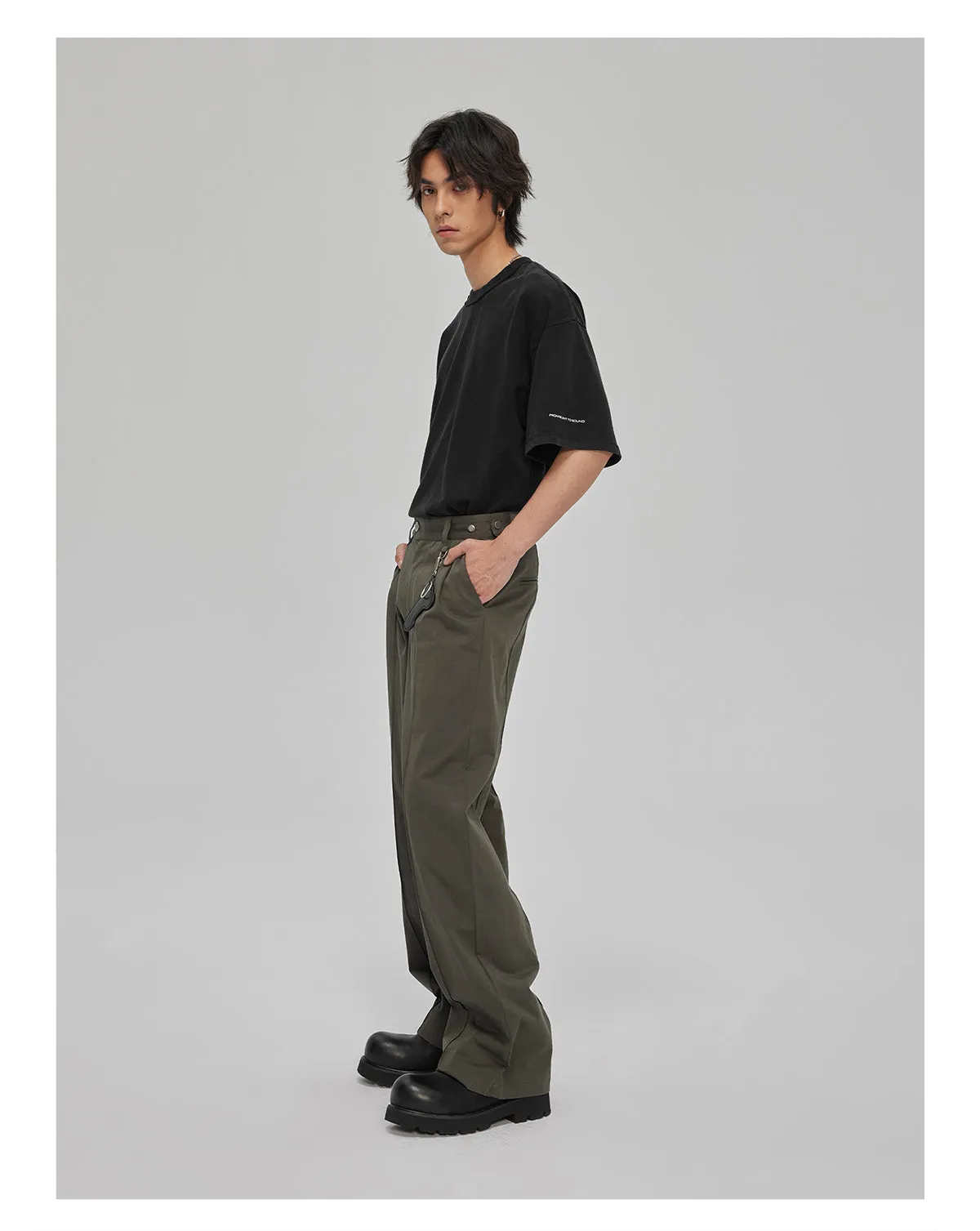 Basic Casual Straight Pants