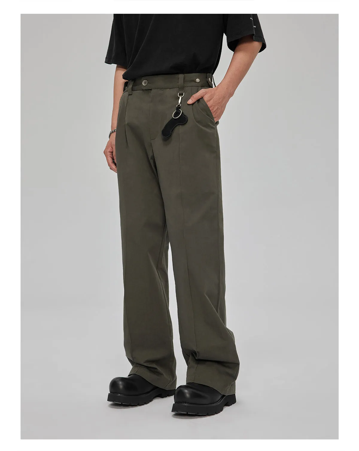 Basic Casual Straight Pants