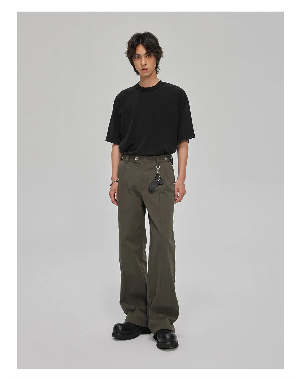 Basic Casual Straight Pants