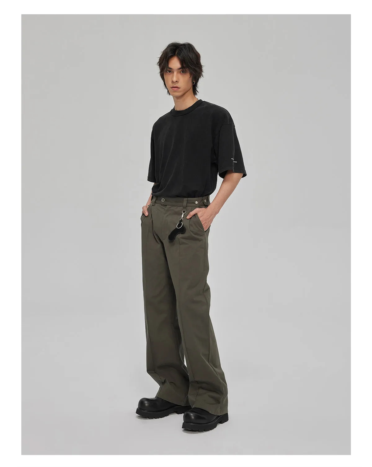Basic Casual Straight Pants