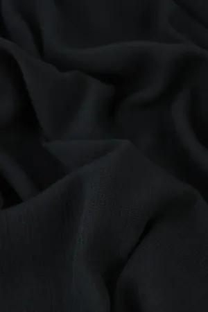 Black Rayon Crinkle