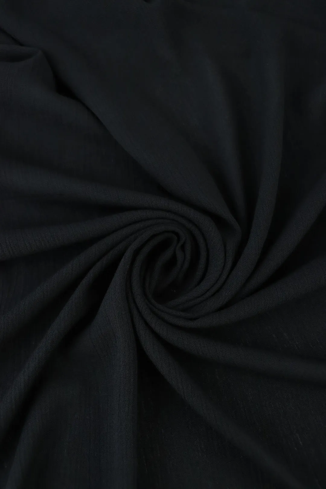 Black Rayon Crinkle