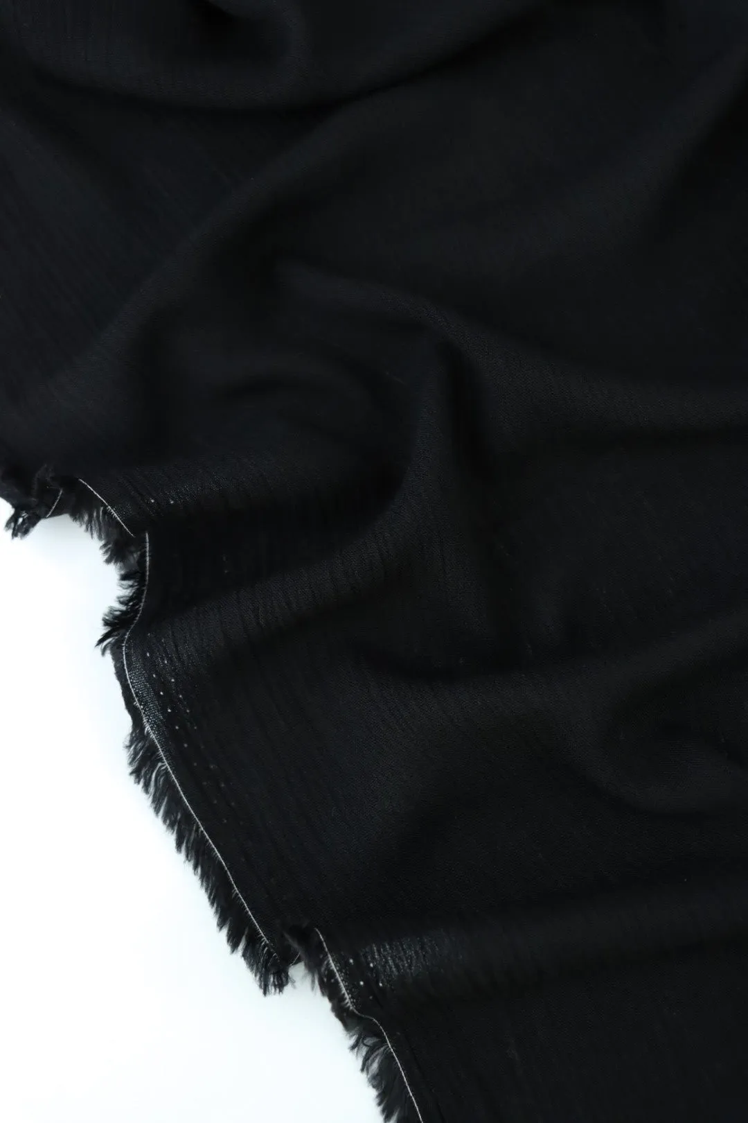 Black Rayon Crinkle
