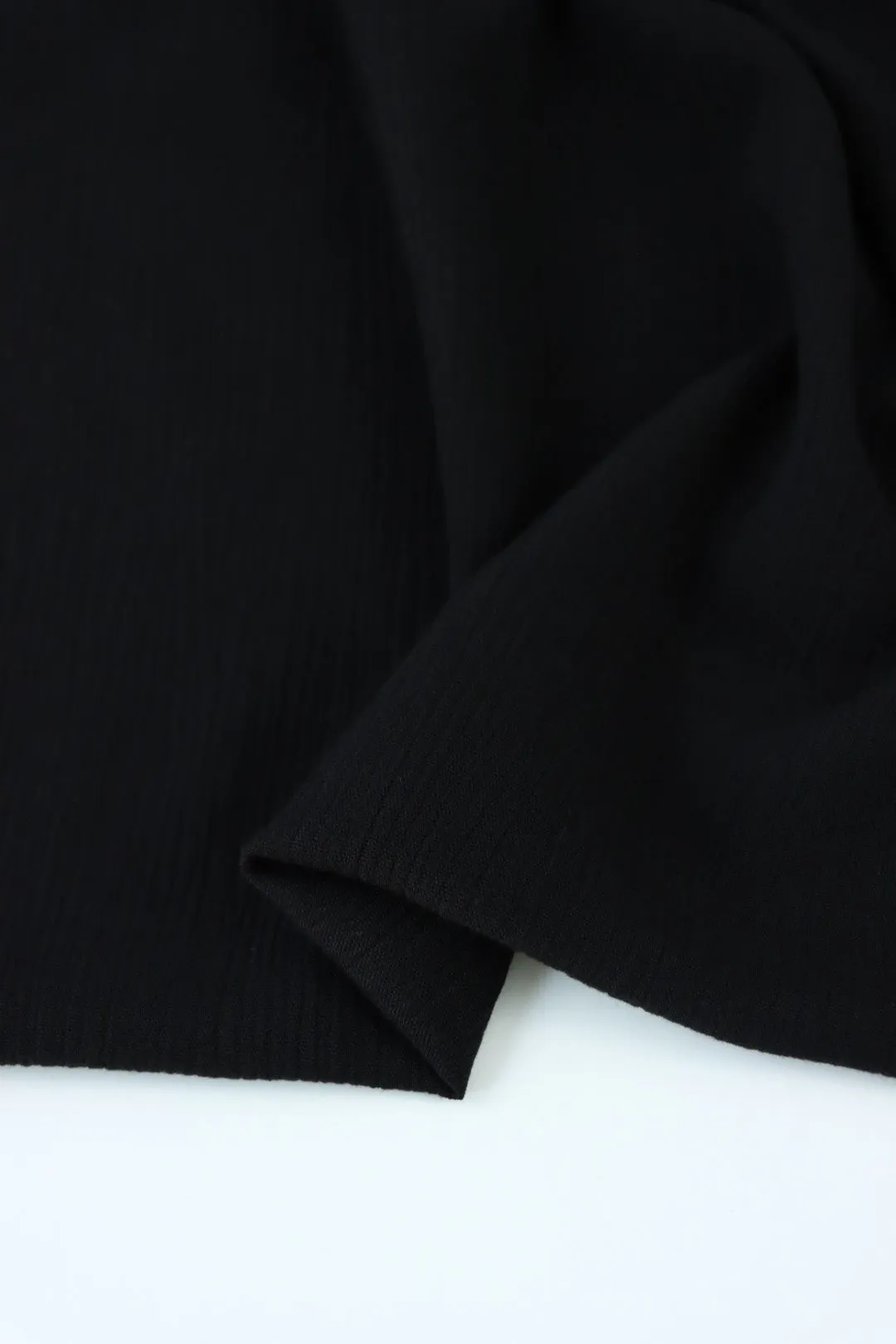Black Rayon Crinkle