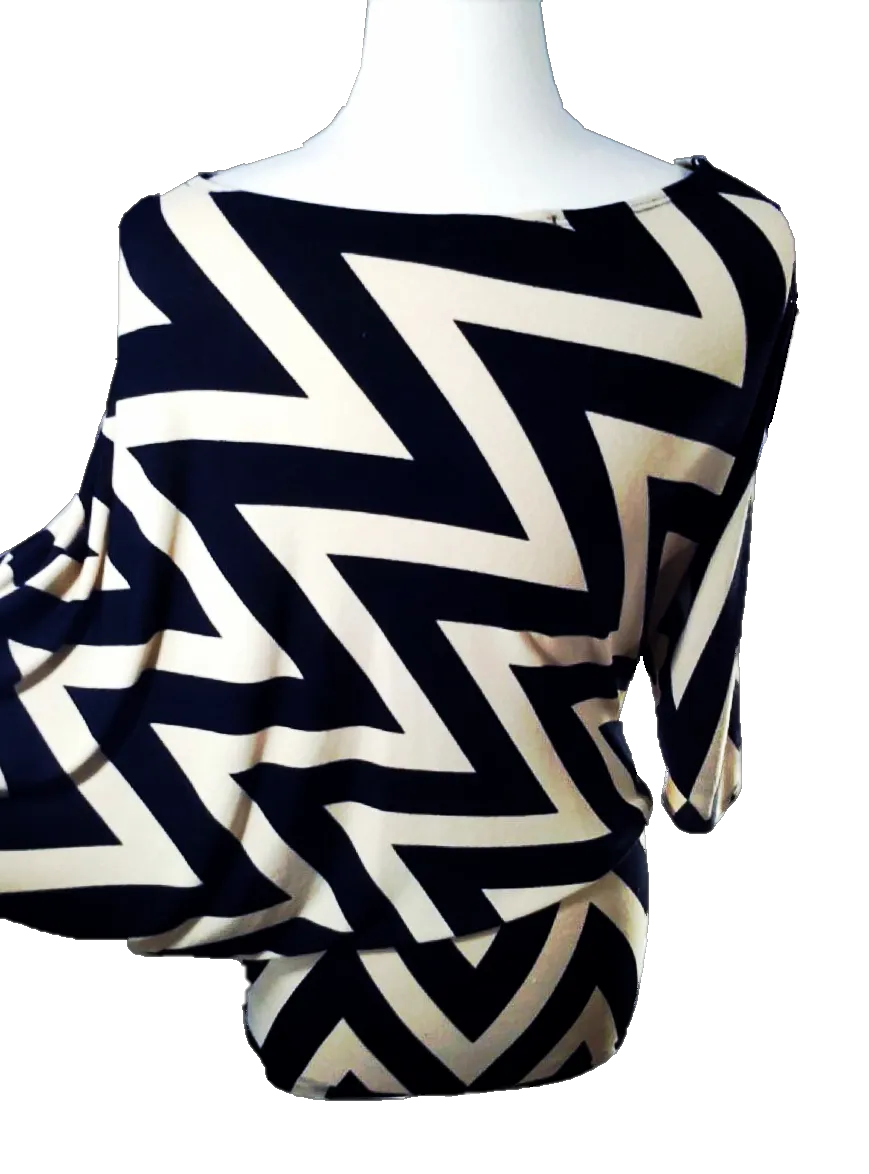 Chic Chevron Knit Dress