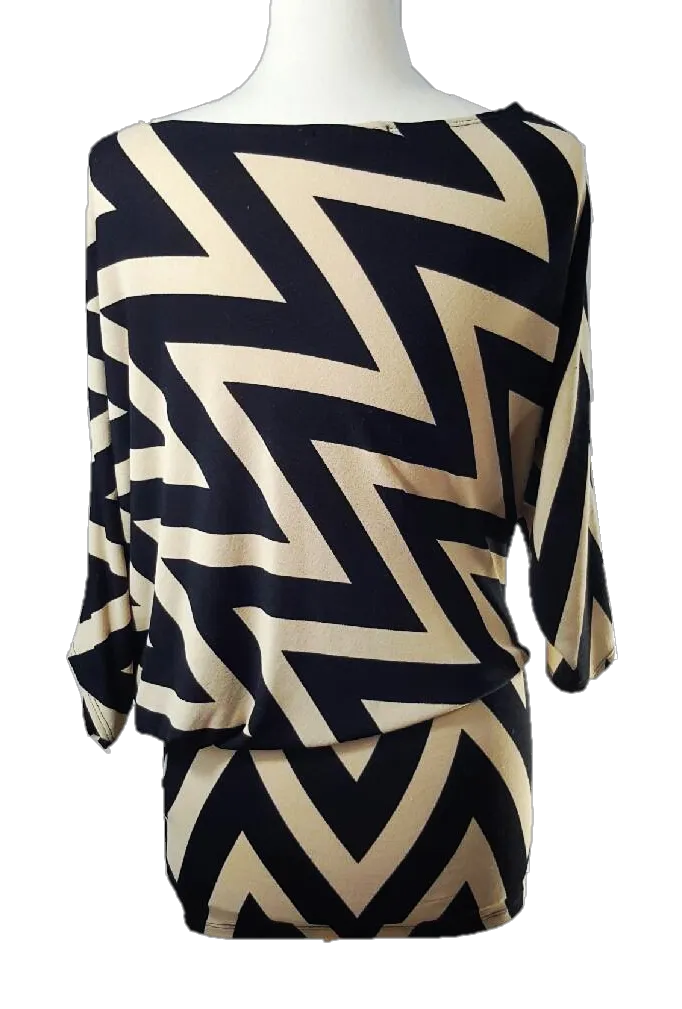 Chic Chevron Knit Dress