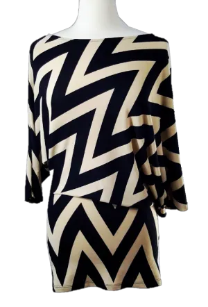 Chic Chevron Knit Dress