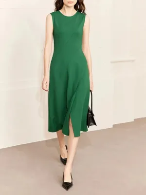 Chic Sleeveless Split Front Dress
