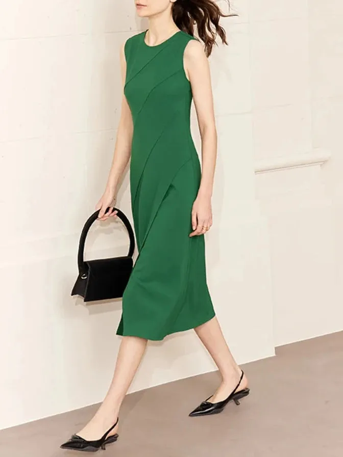 Chic Sleeveless Split Front Dress