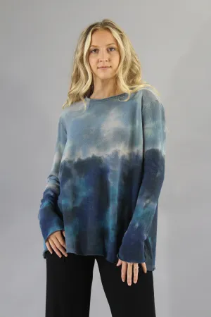 Cozy Sweater Ombre Blue