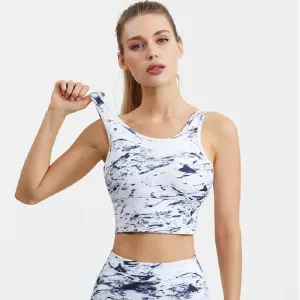 Crop Tops Running Vest Fitness Underwear With Removable Pad Sports Bra
