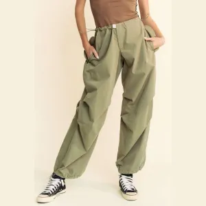 Drawstring Baggy Pants with Pockets