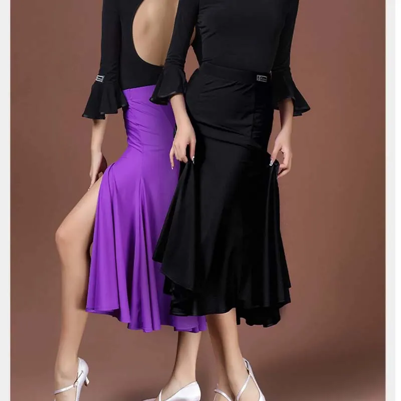 HC-Women's Swing Modern Ballroom Waltz Dance Skirts