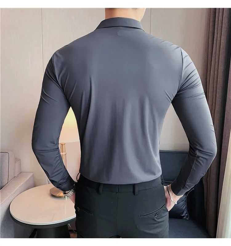 High Elasticity Casual Business Formal Dress Shirts