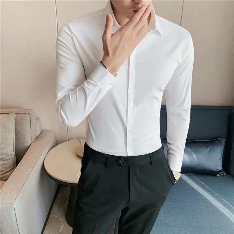 High Elasticity Casual Business Formal Dress Shirts