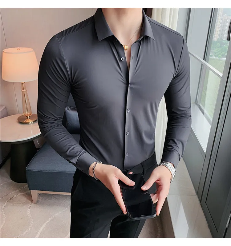 High Elasticity Casual Business Formal Dress Shirts