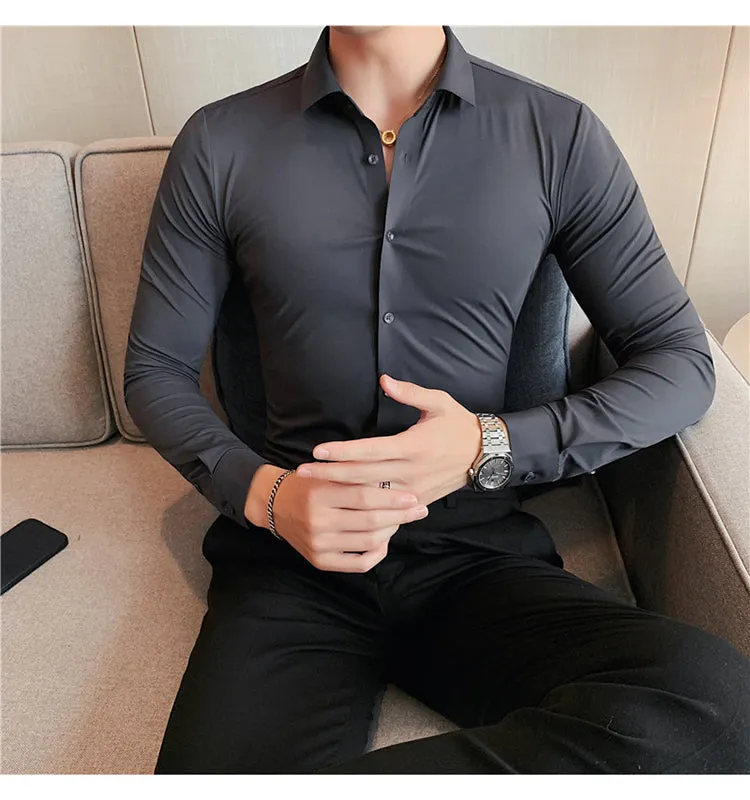 High Elasticity Casual Business Formal Dress Shirts