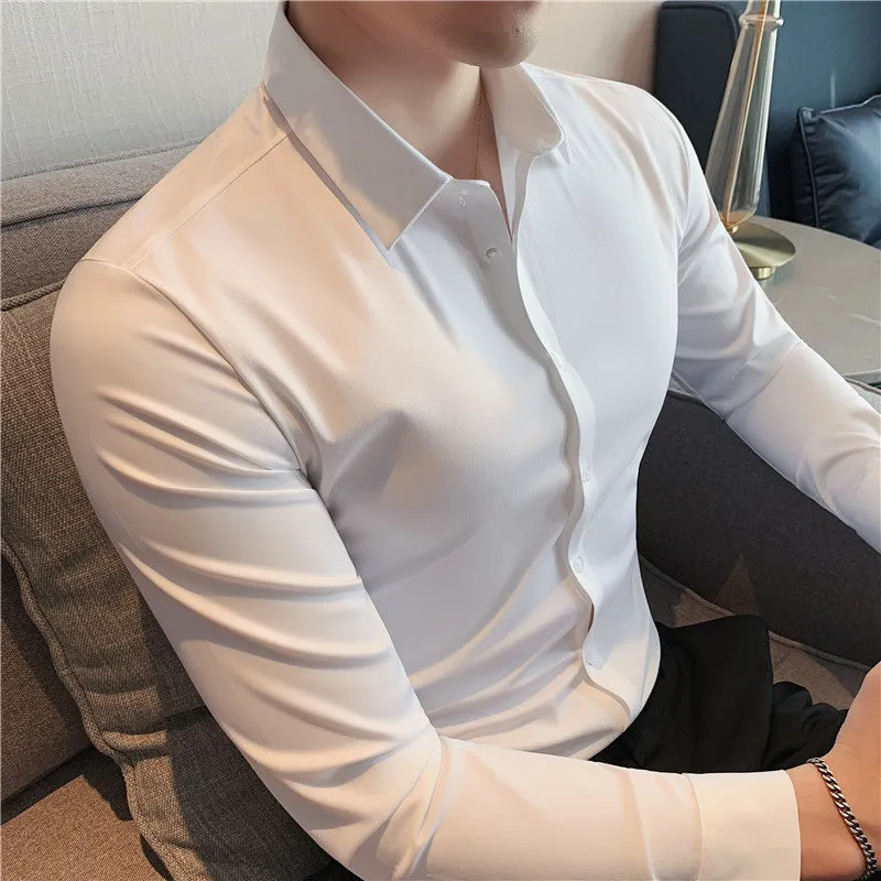 High Elasticity Casual Business Formal Dress Shirts