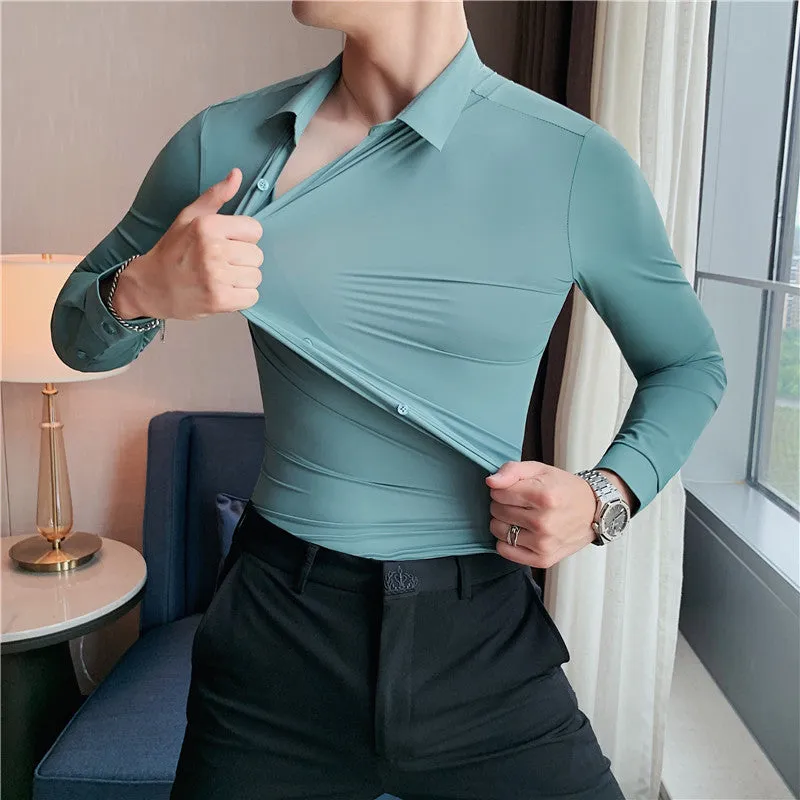 High Elasticity Casual Business Formal Dress Shirts