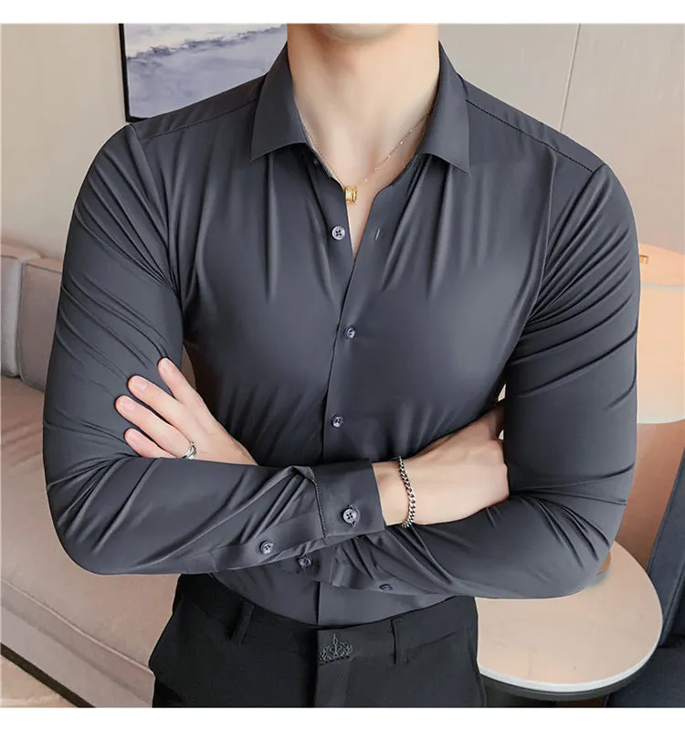 High Elasticity Casual Business Formal Dress Shirts