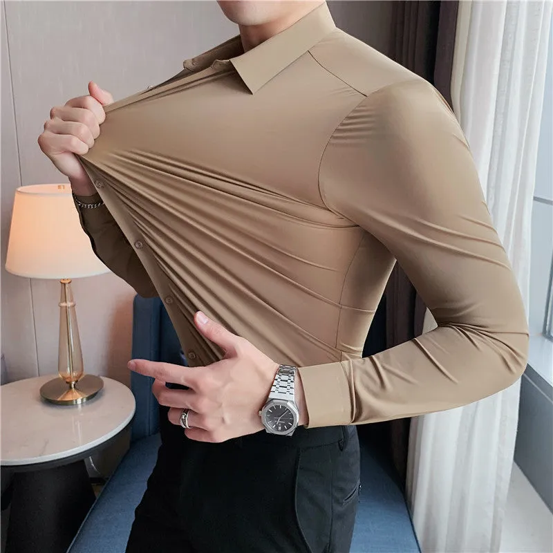 High Elasticity Casual Business Formal Dress Shirts