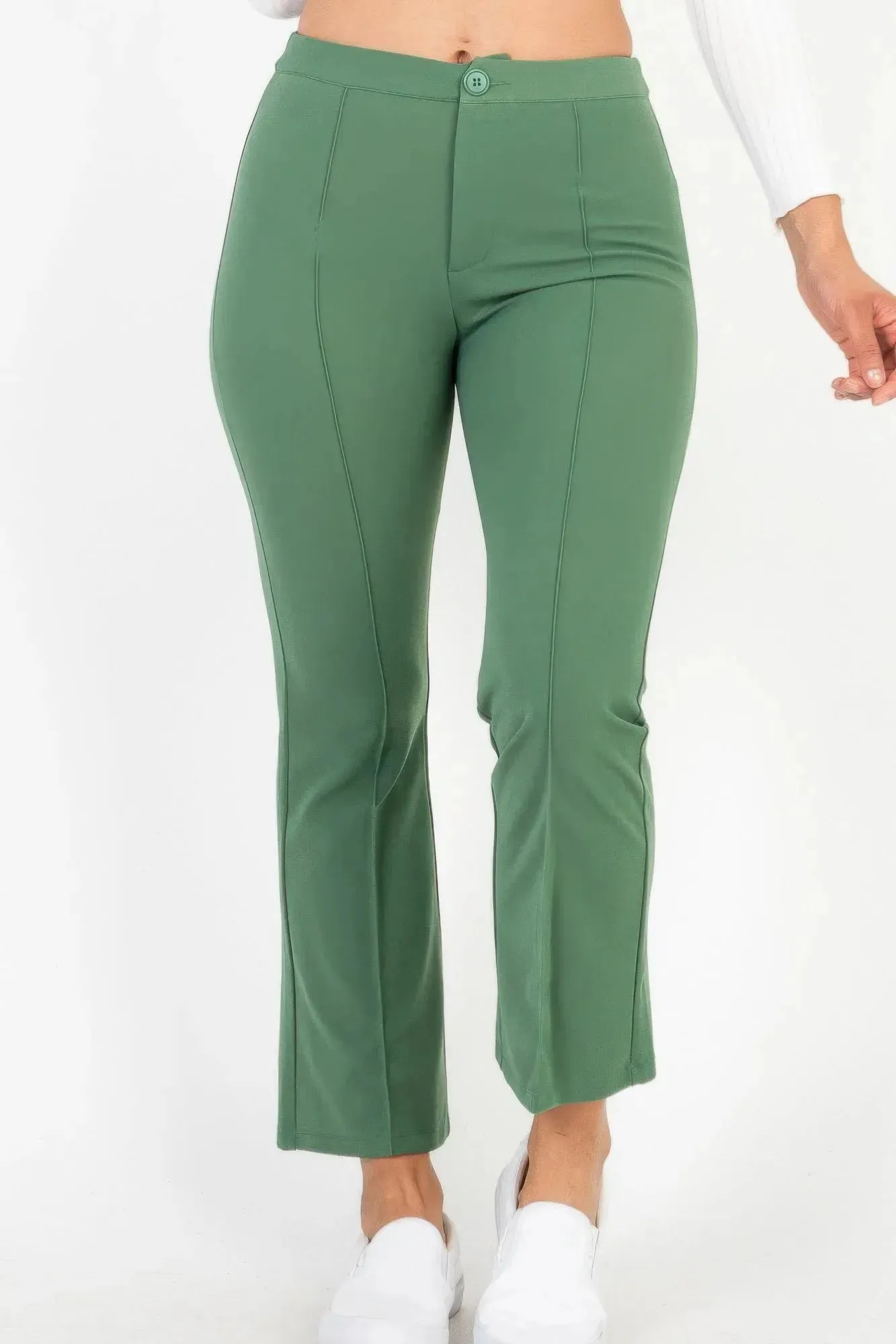 High Waist Knit Flare Pants