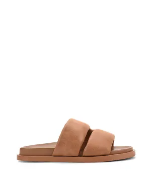 Lacey Footbed Sandals - Tan Leather