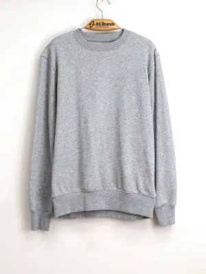 Men's Plain Solid Sweater,Light Grey