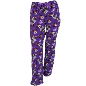 Minnie Mouse - Minnie Lovely All-Over Purple Juniors Fleece Sleep Pants