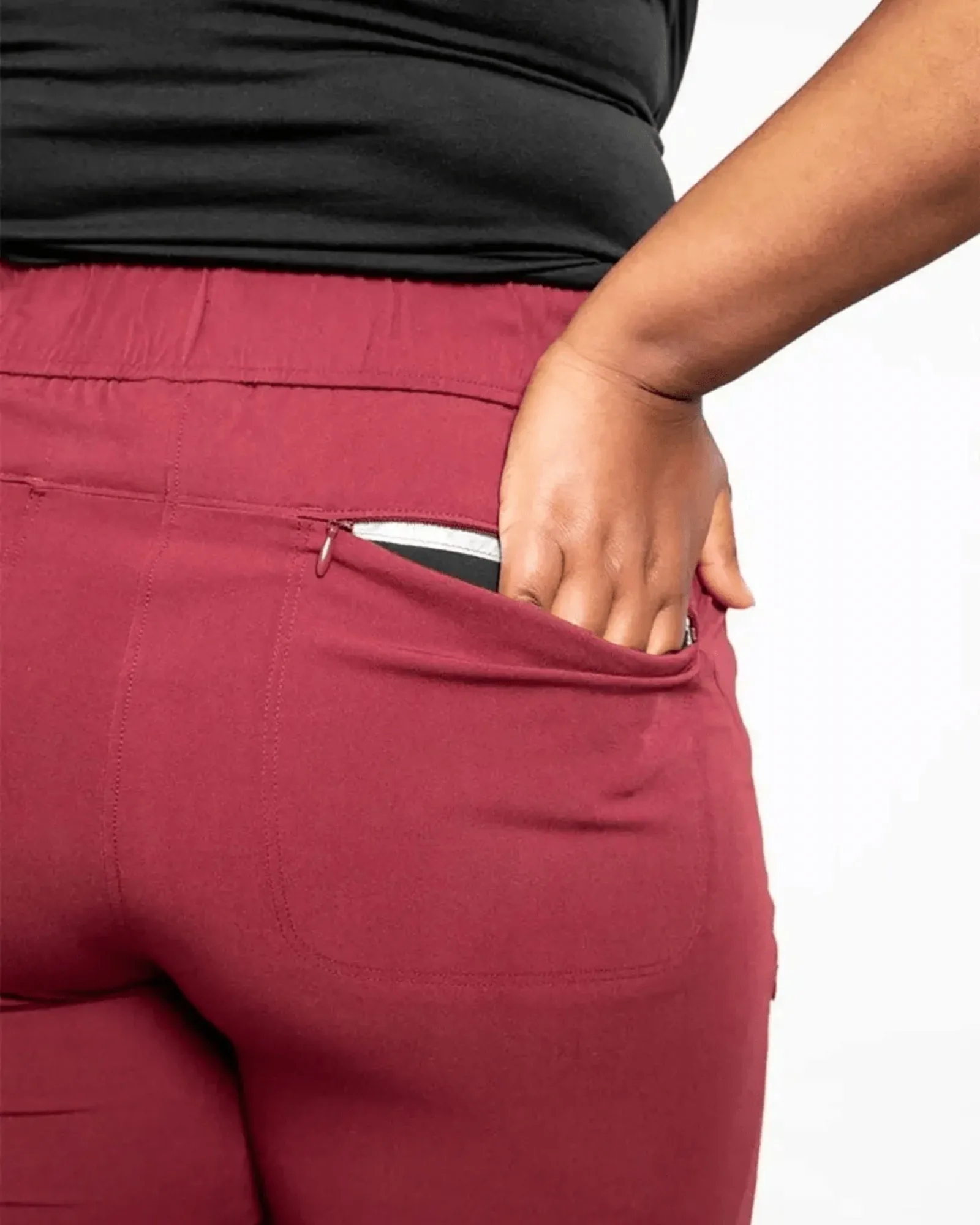 open air pant (32") | merlot