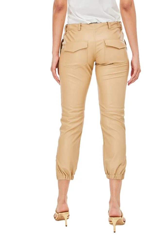 Paloma Vegan Leather Cargo Pants
