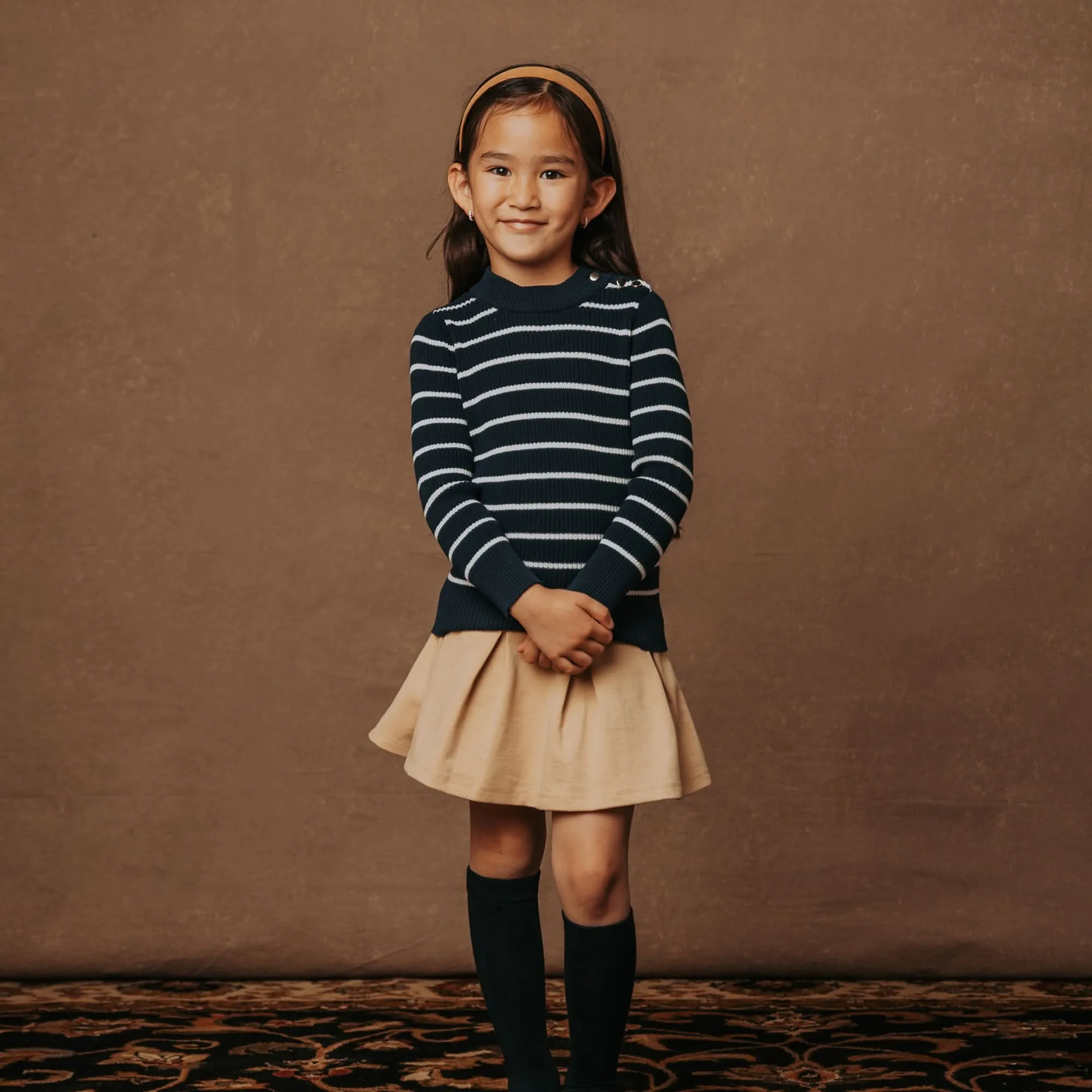 Ponte Pleated Skort - Baby
