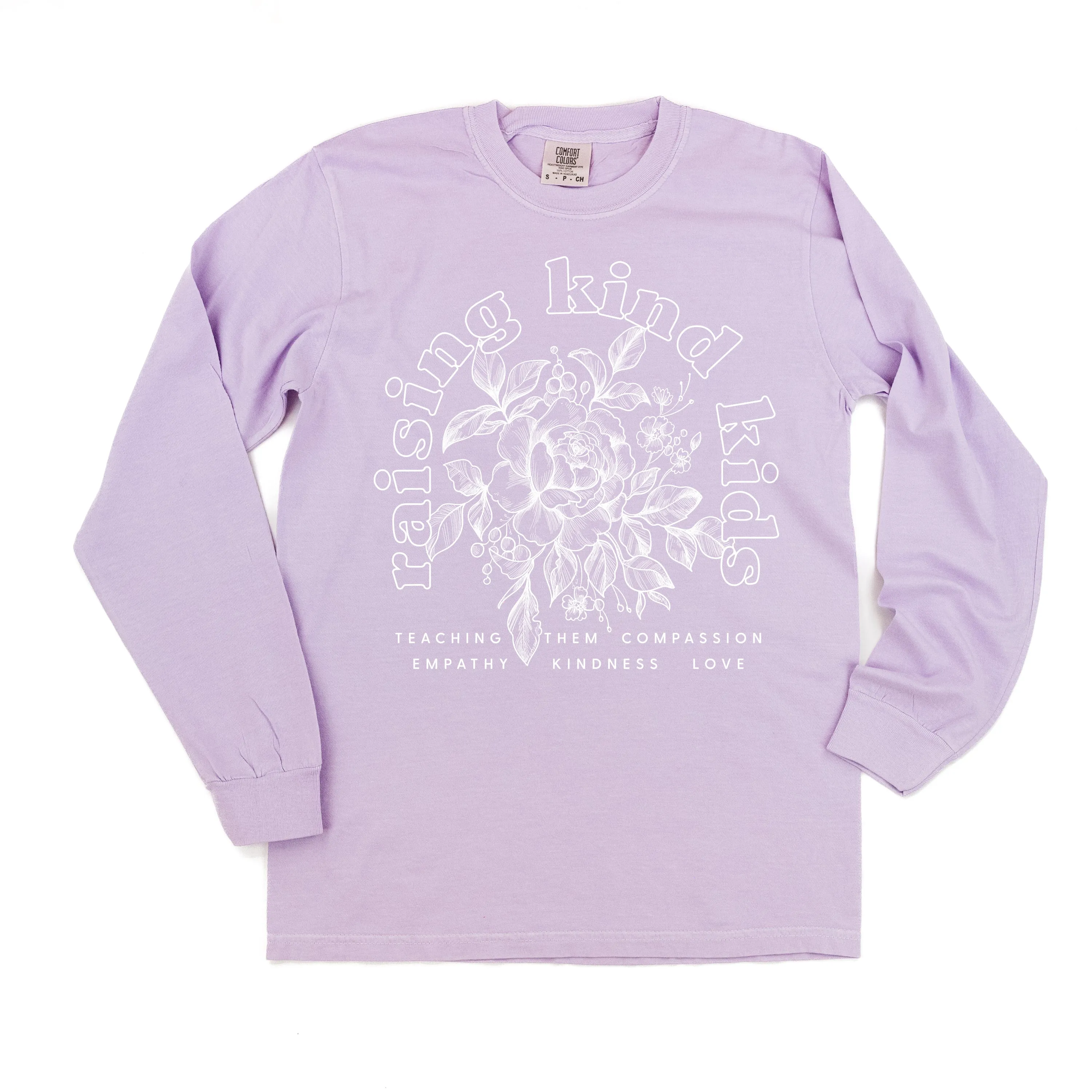 Raising Kind Kid(s) - LONG SLEEVE COMFORT COLORS TEE - Choose Singular or Plural