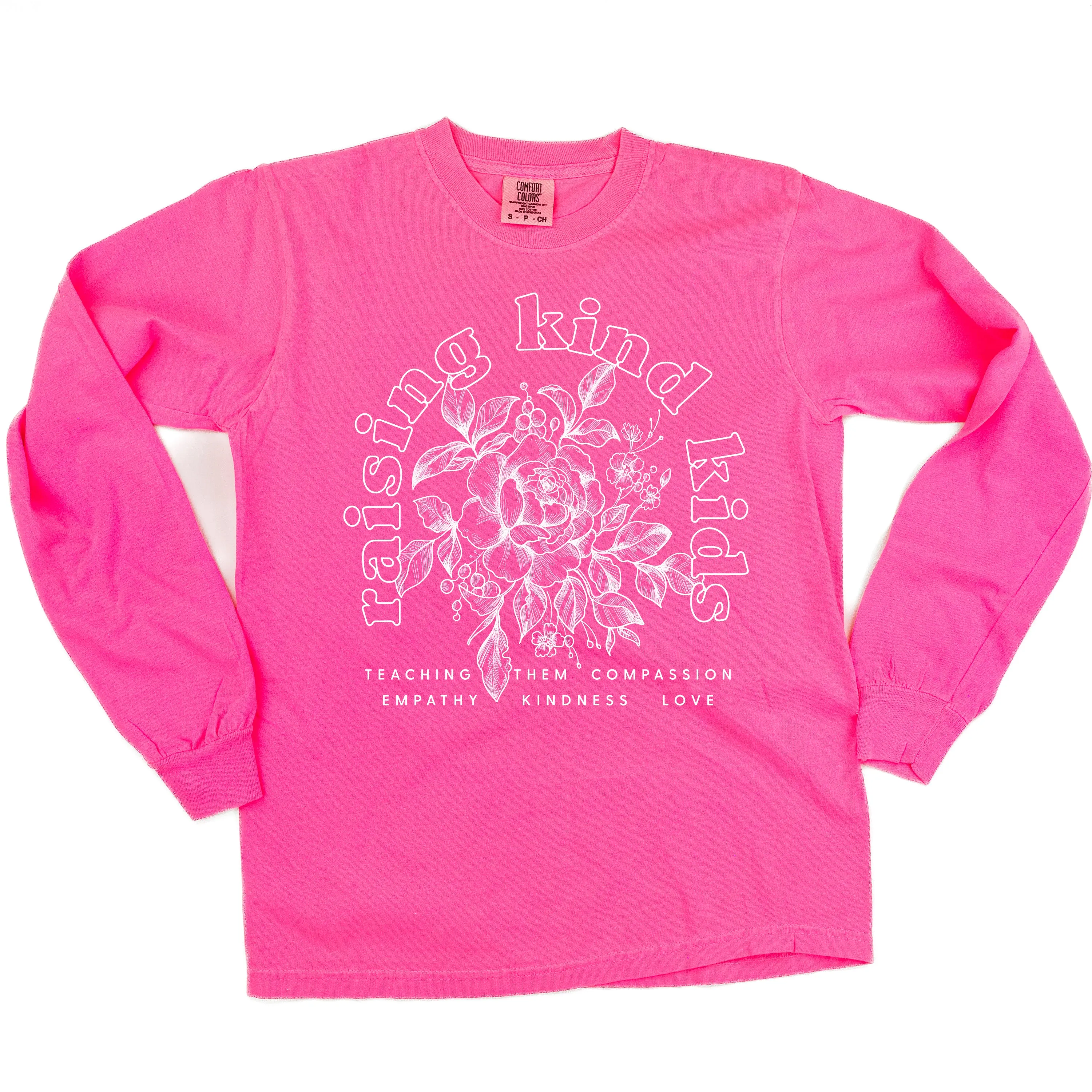 Raising Kind Kid(s) - LONG SLEEVE COMFORT COLORS TEE - Choose Singular or Plural
