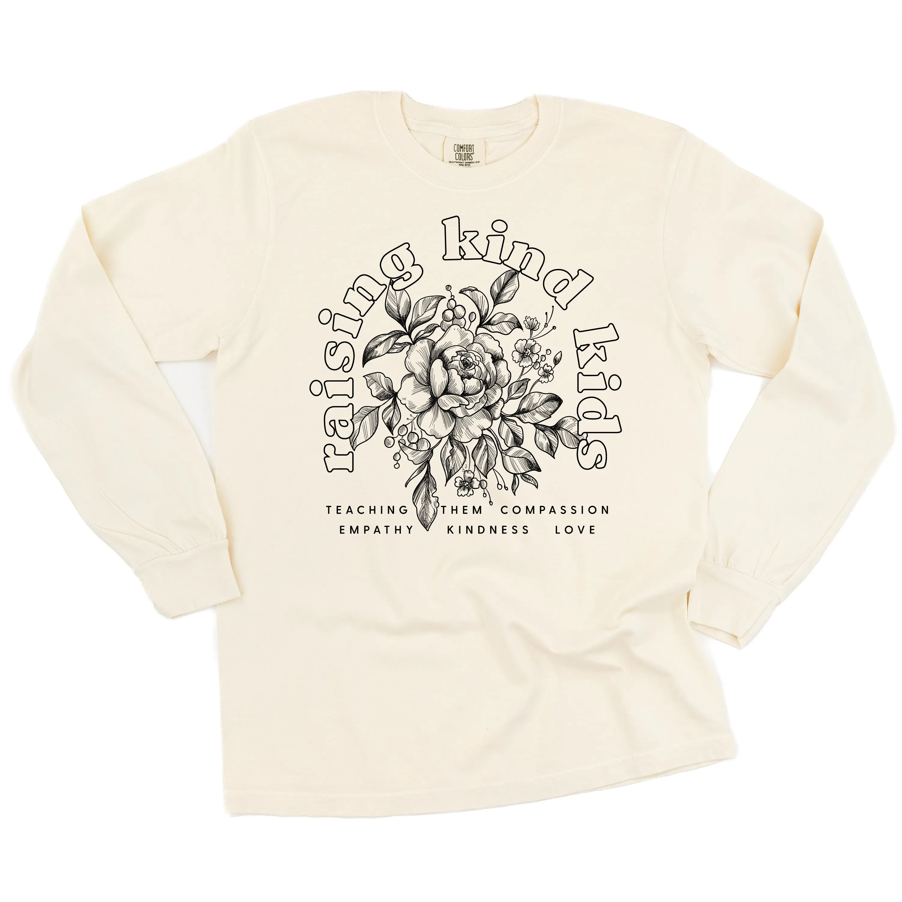 Raising Kind Kid(s) - LONG SLEEVE COMFORT COLORS TEE - Choose Singular or Plural