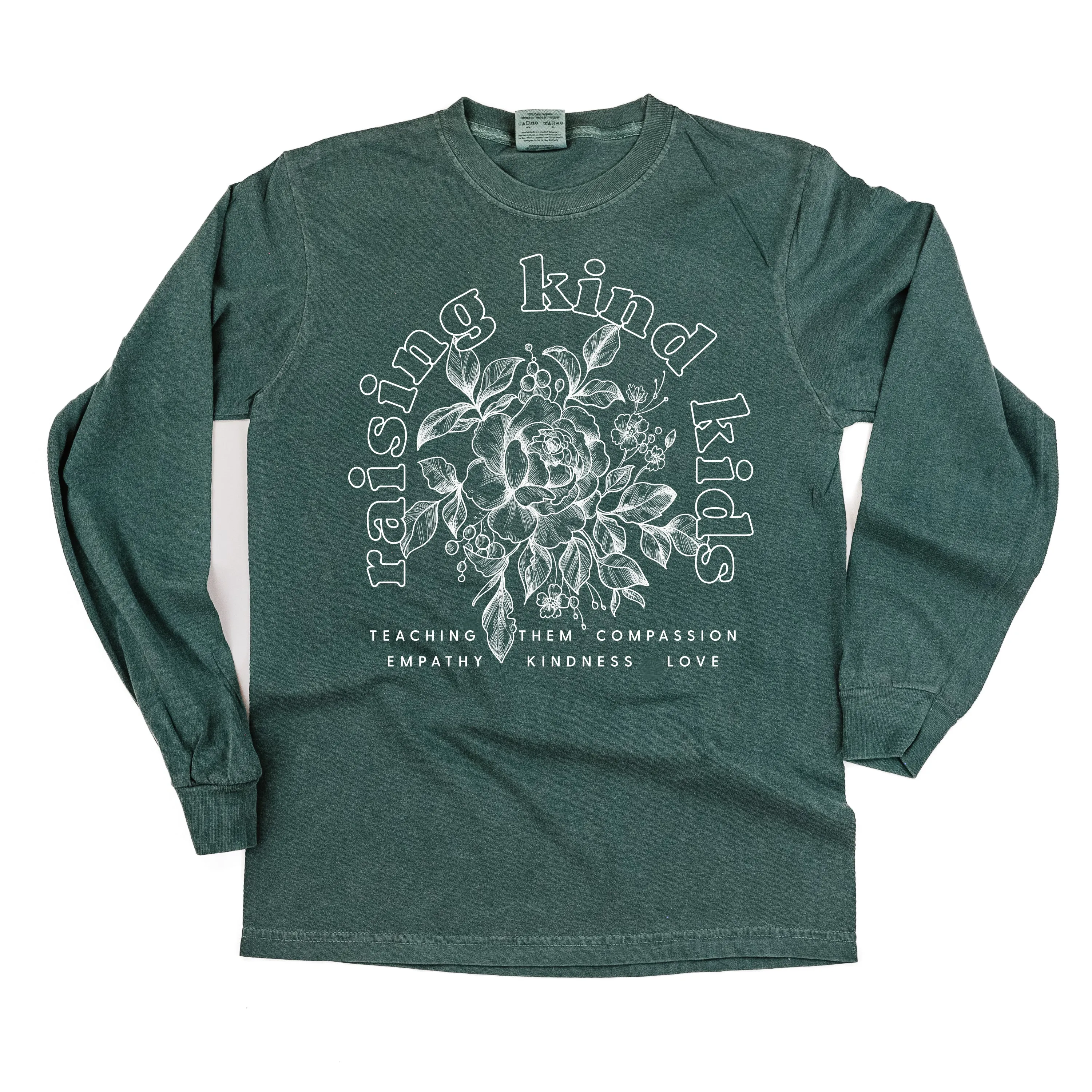 Raising Kind Kid(s) - LONG SLEEVE COMFORT COLORS TEE - Choose Singular or Plural