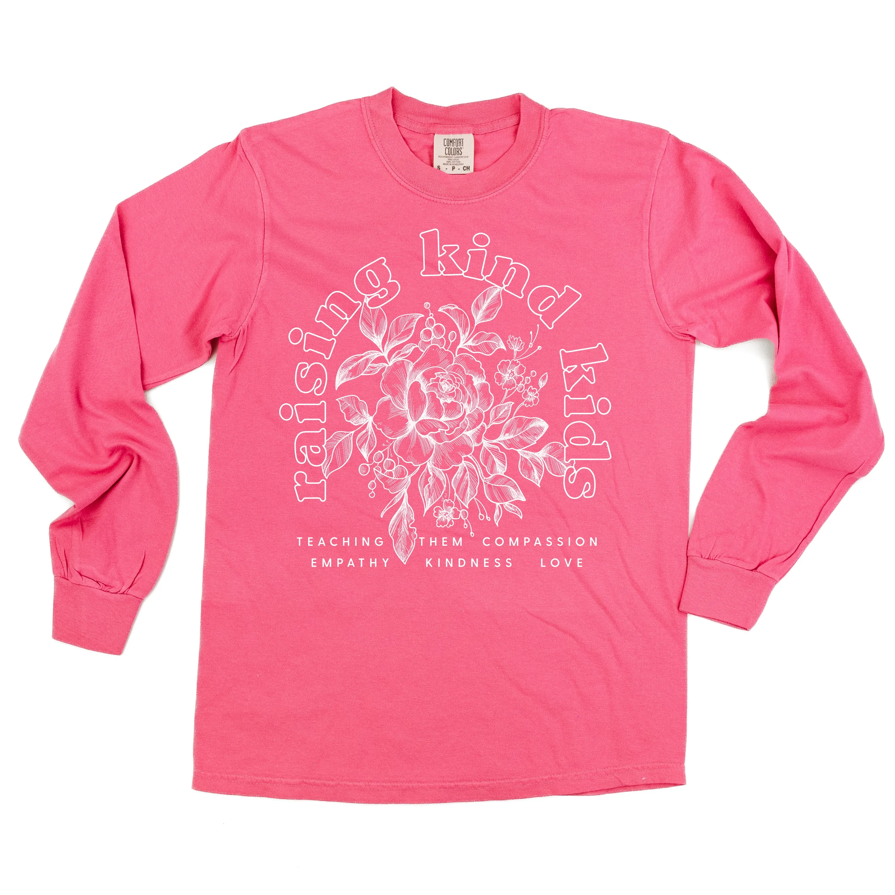 Raising Kind Kid(s) - LONG SLEEVE COMFORT COLORS TEE - Choose Singular or Plural