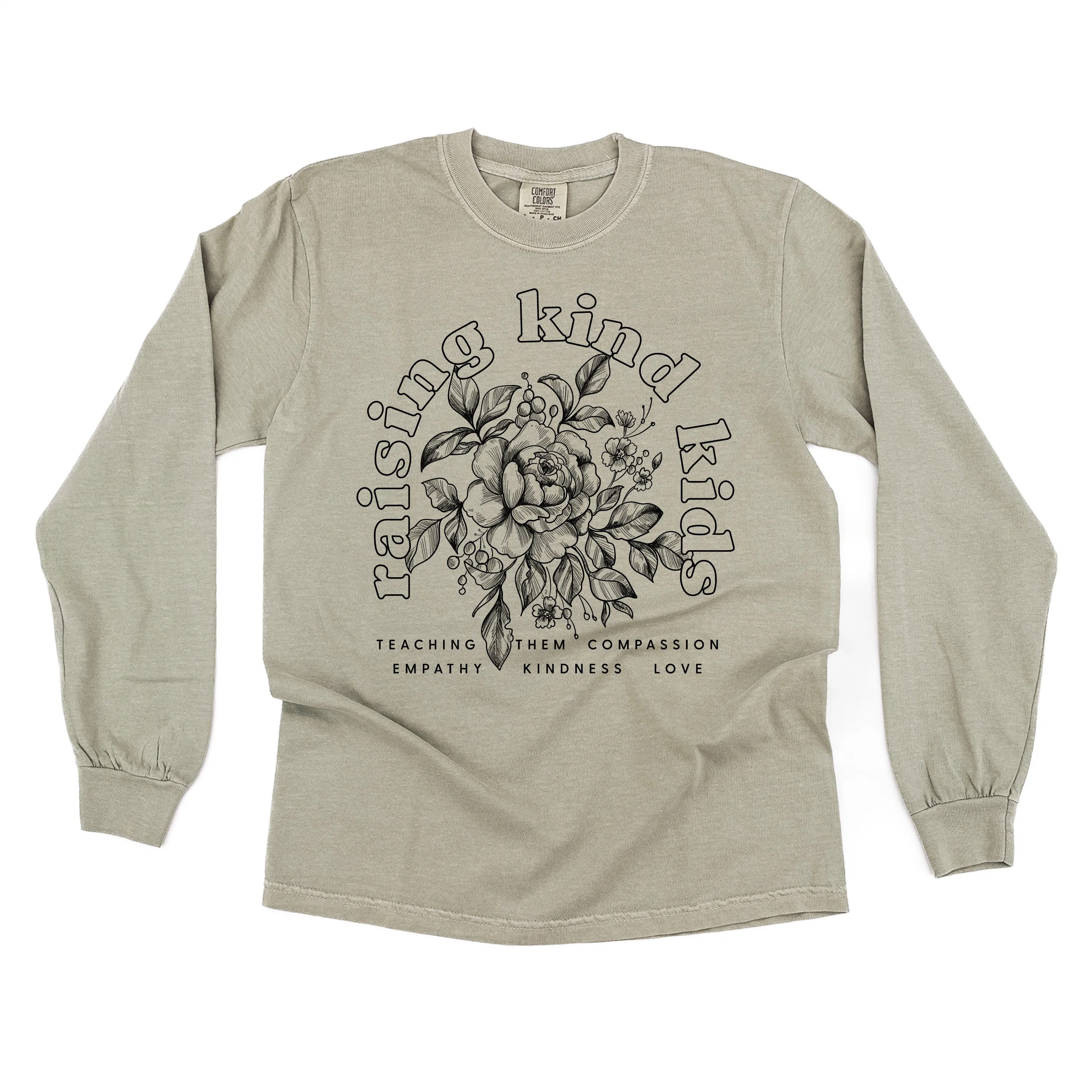 Raising Kind Kid(s) - LONG SLEEVE COMFORT COLORS TEE - Choose Singular or Plural