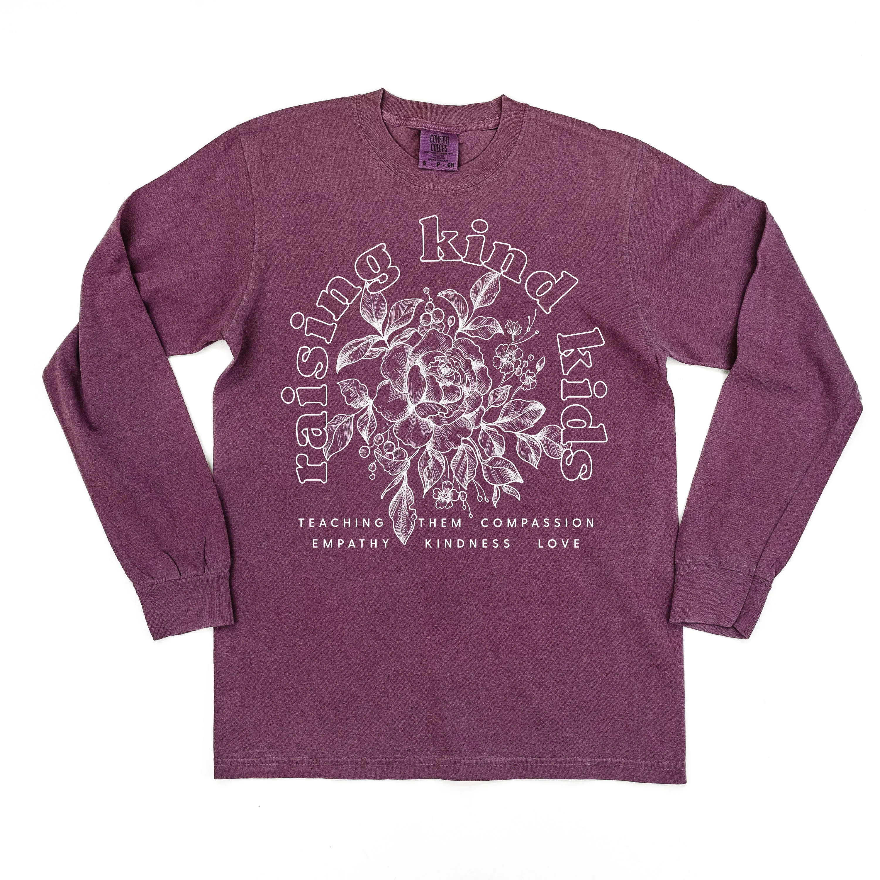 Raising Kind Kid(s) - LONG SLEEVE COMFORT COLORS TEE - Choose Singular or Plural