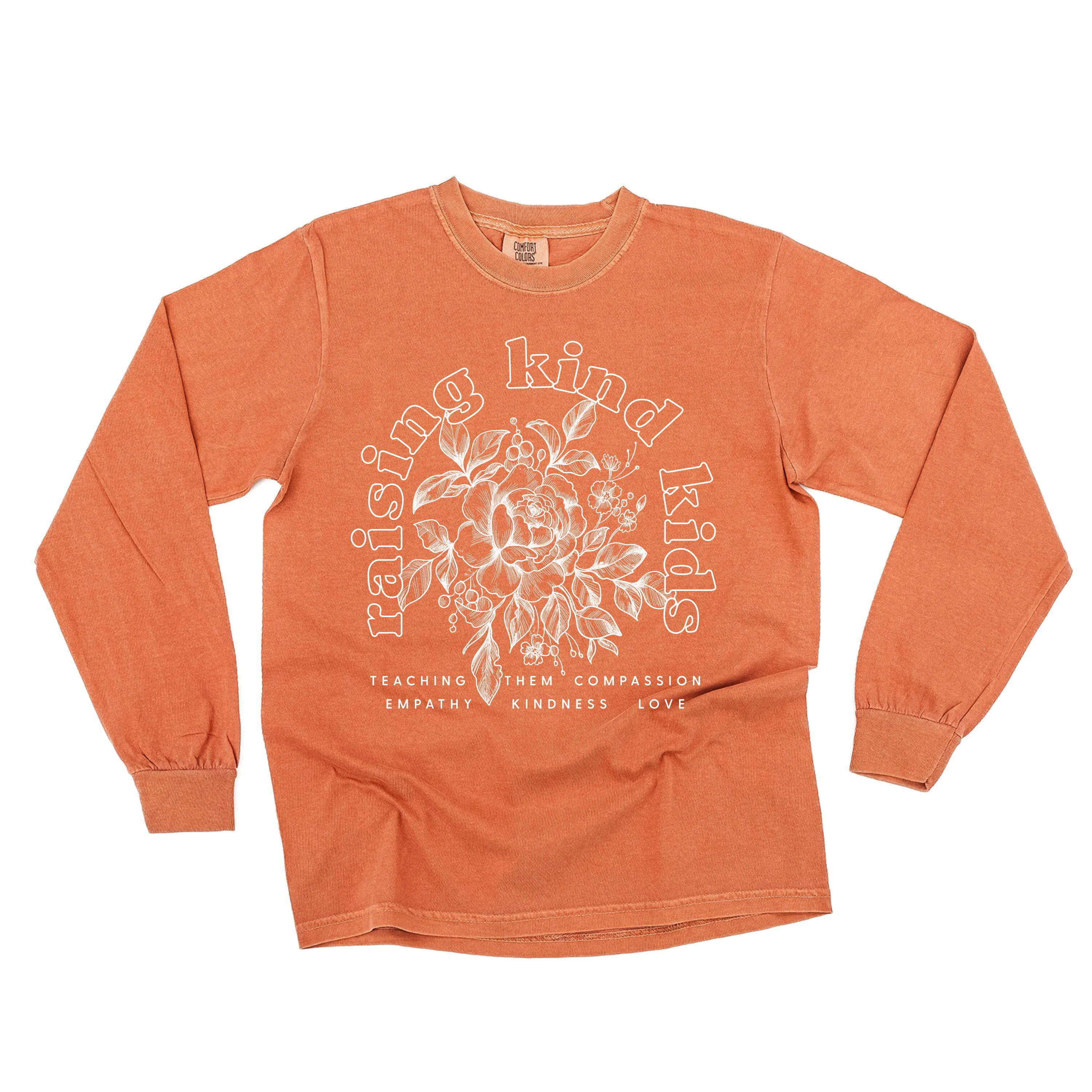 Raising Kind Kid(s) - LONG SLEEVE COMFORT COLORS TEE - Choose Singular or Plural