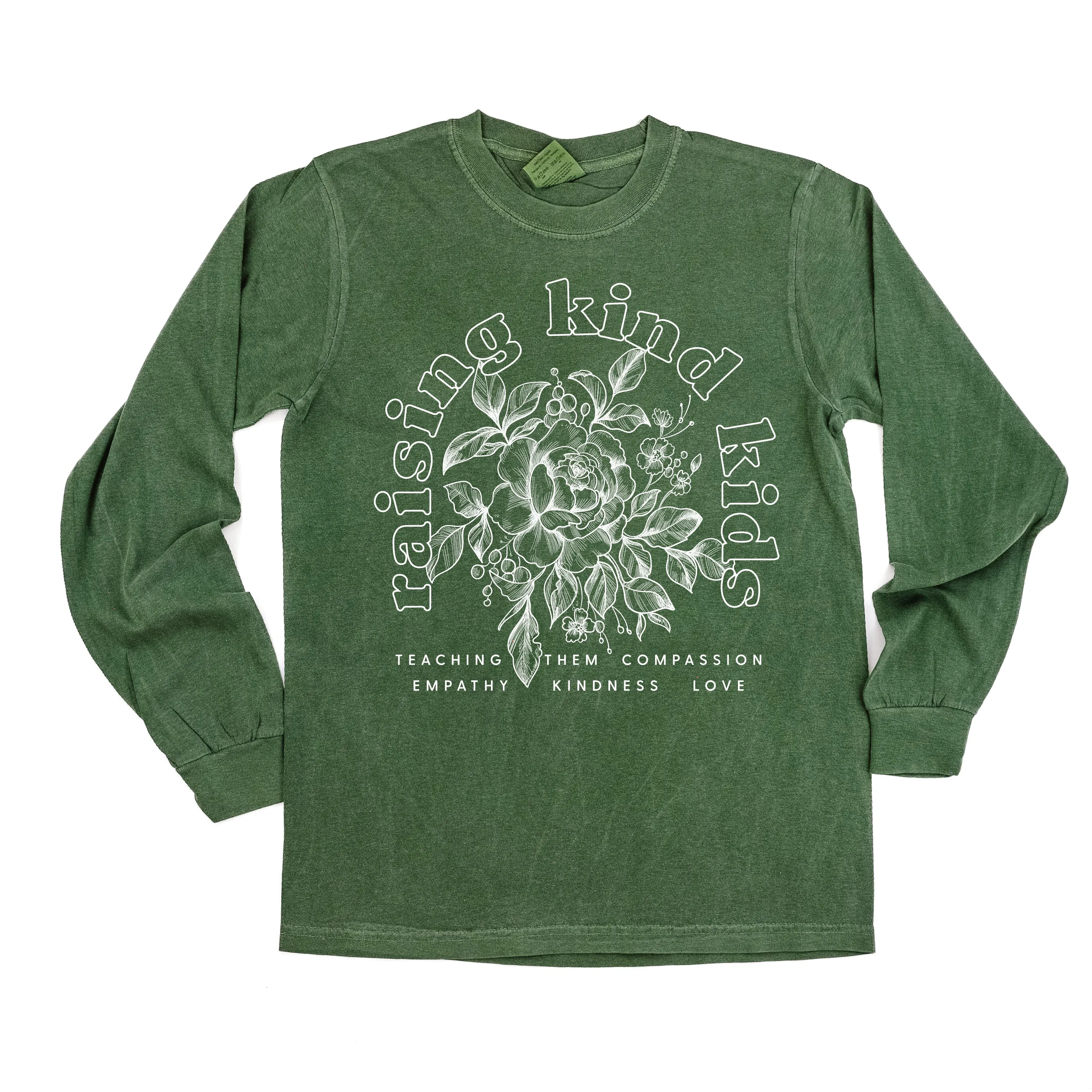 Raising Kind Kid(s) - LONG SLEEVE COMFORT COLORS TEE - Choose Singular or Plural