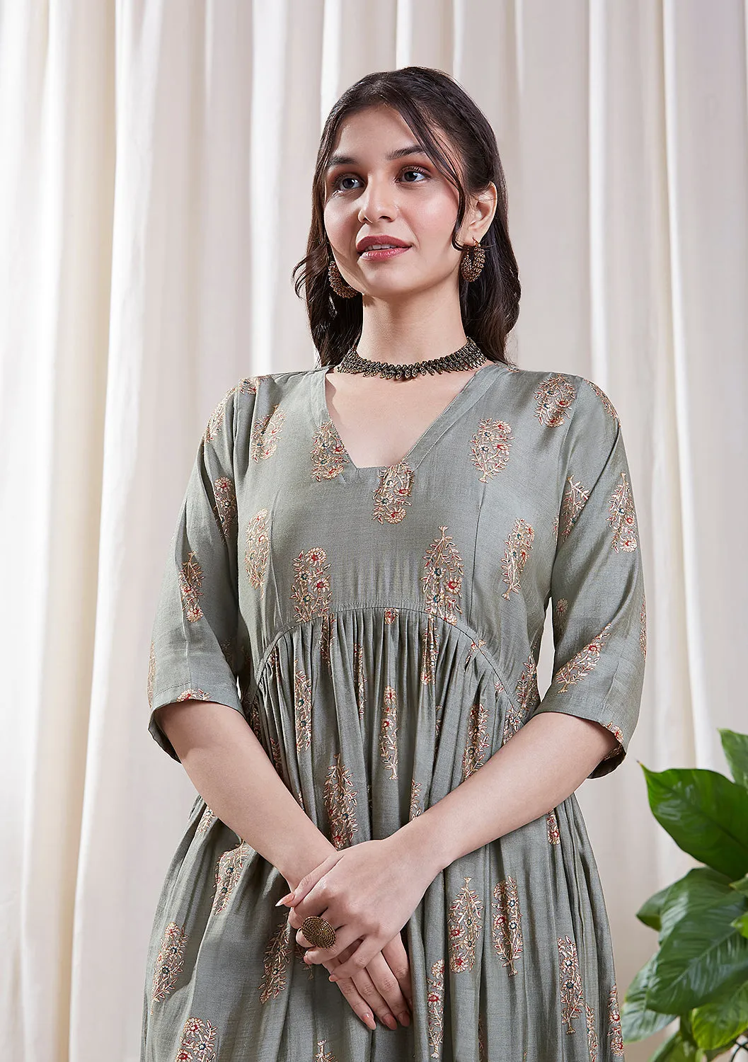 Riya Green Kurta Set