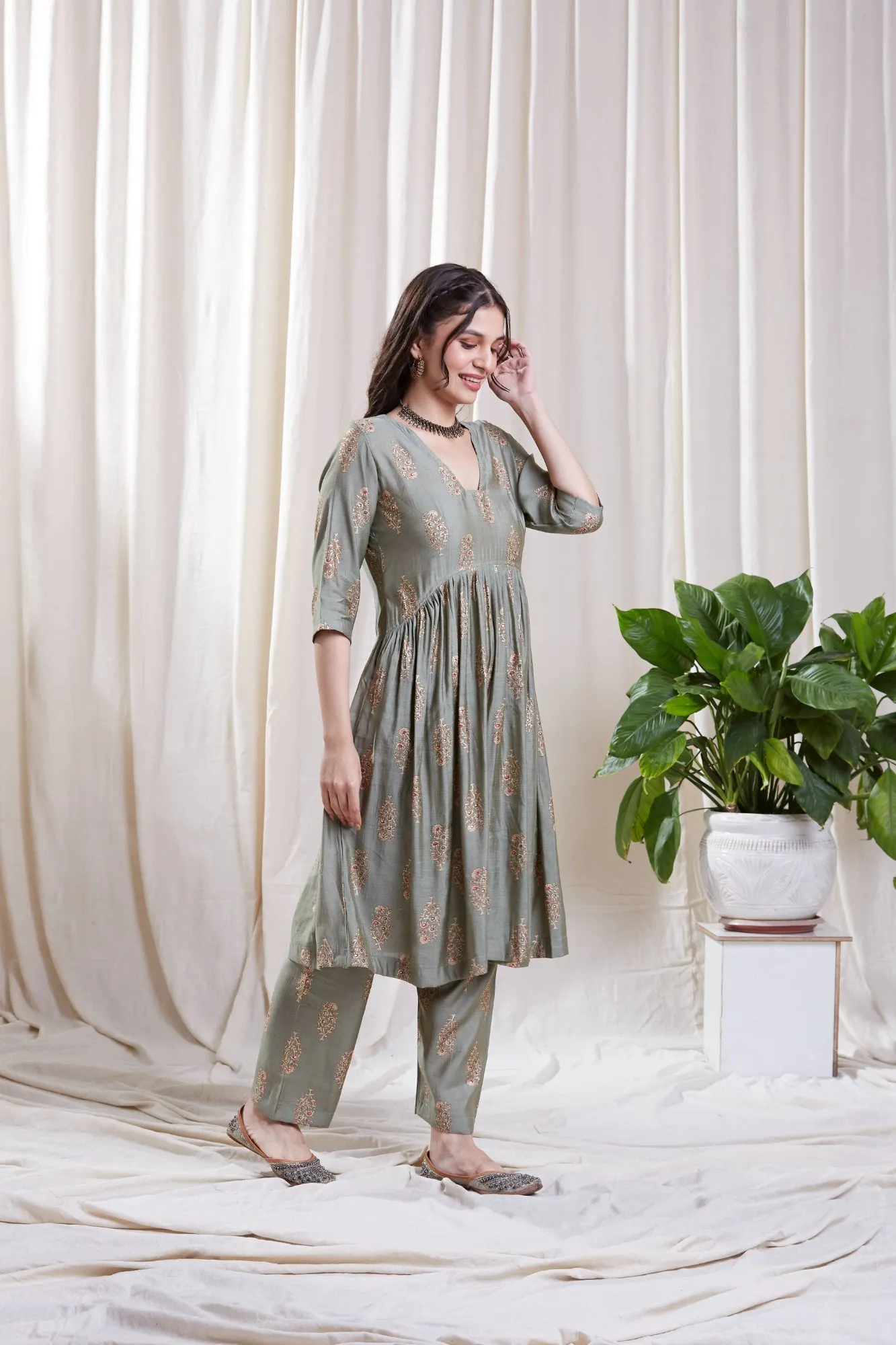 Riya Green Kurta Set