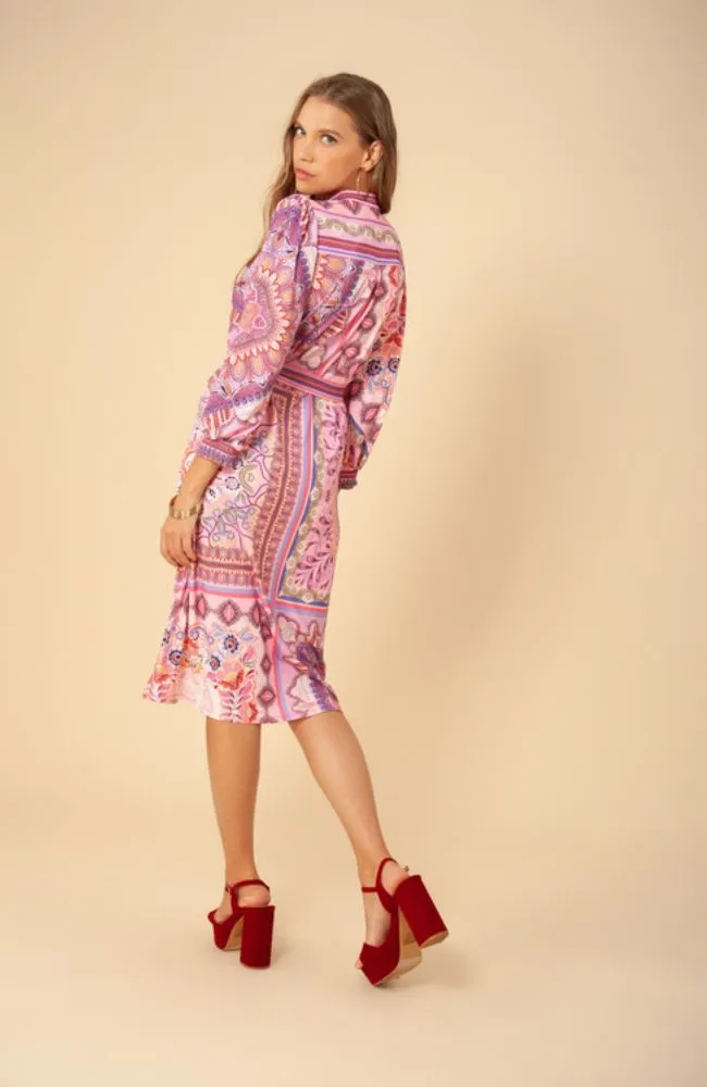 Short Sleeve Maxi Dress Pink