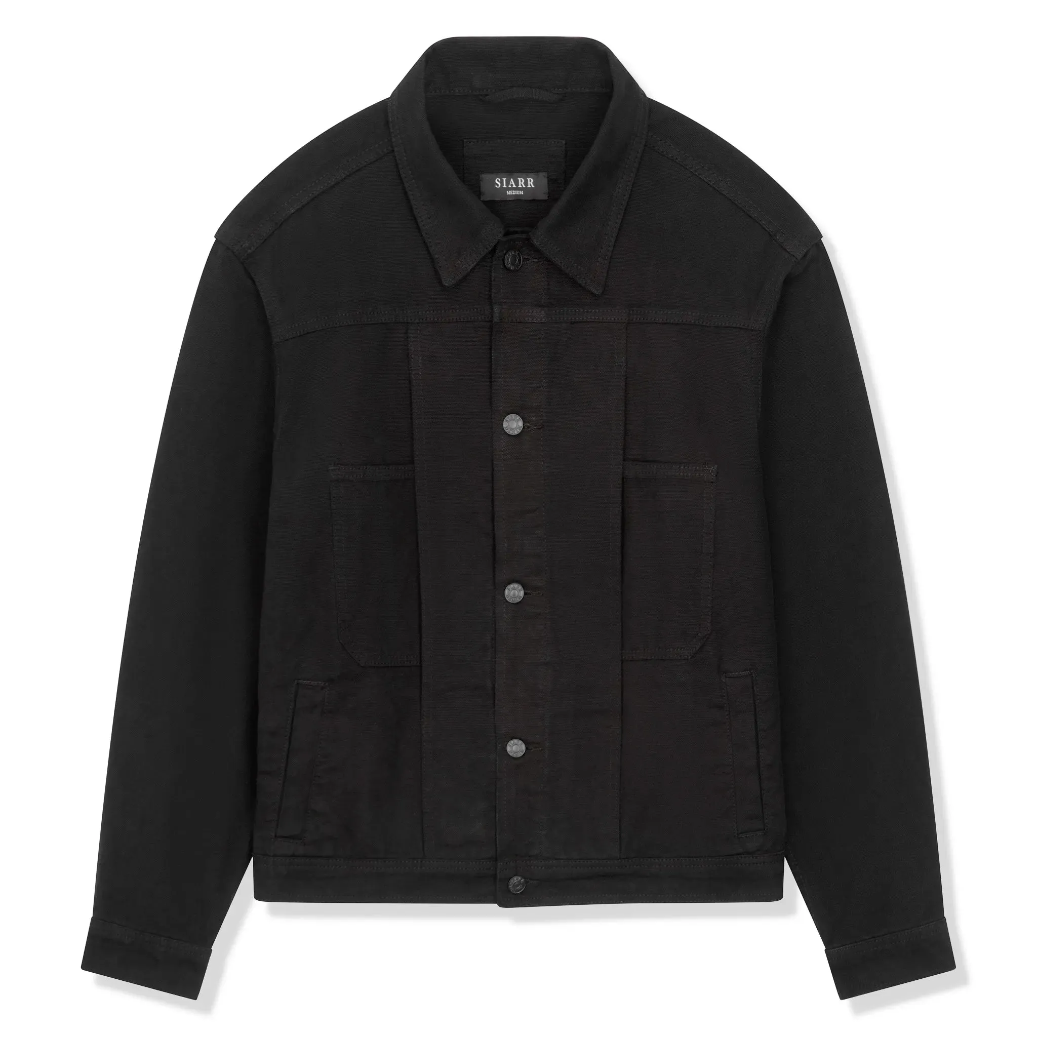 SIARR Black Denim Jacket & Cargo Pants