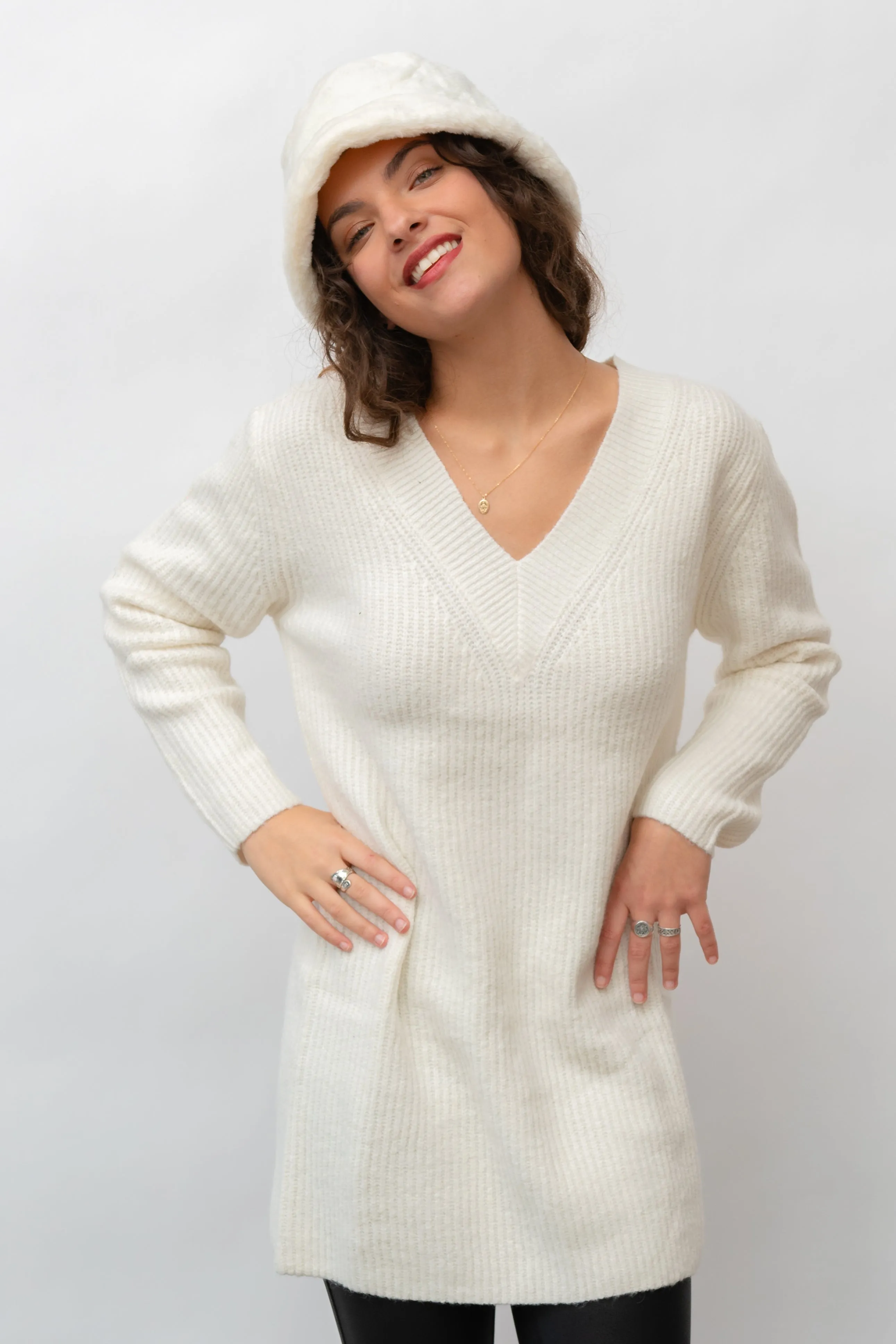 Simply Chic Mini Sweater Dress