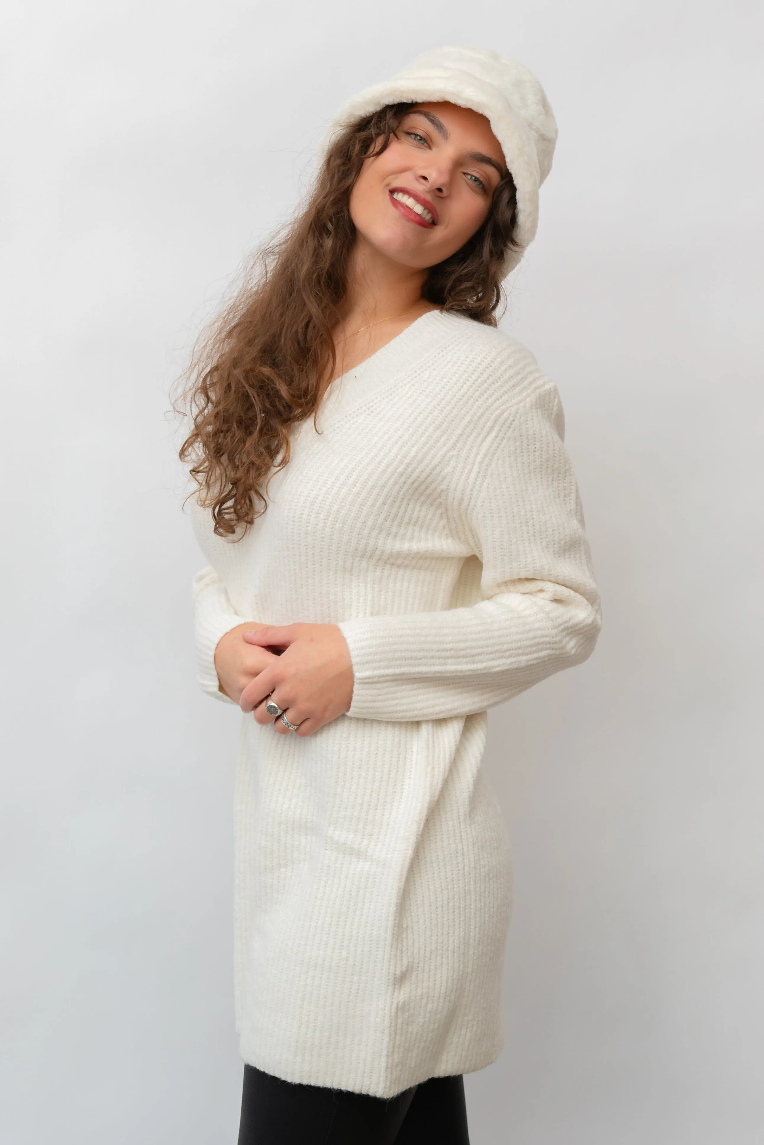 Simply Chic Mini Sweater Dress