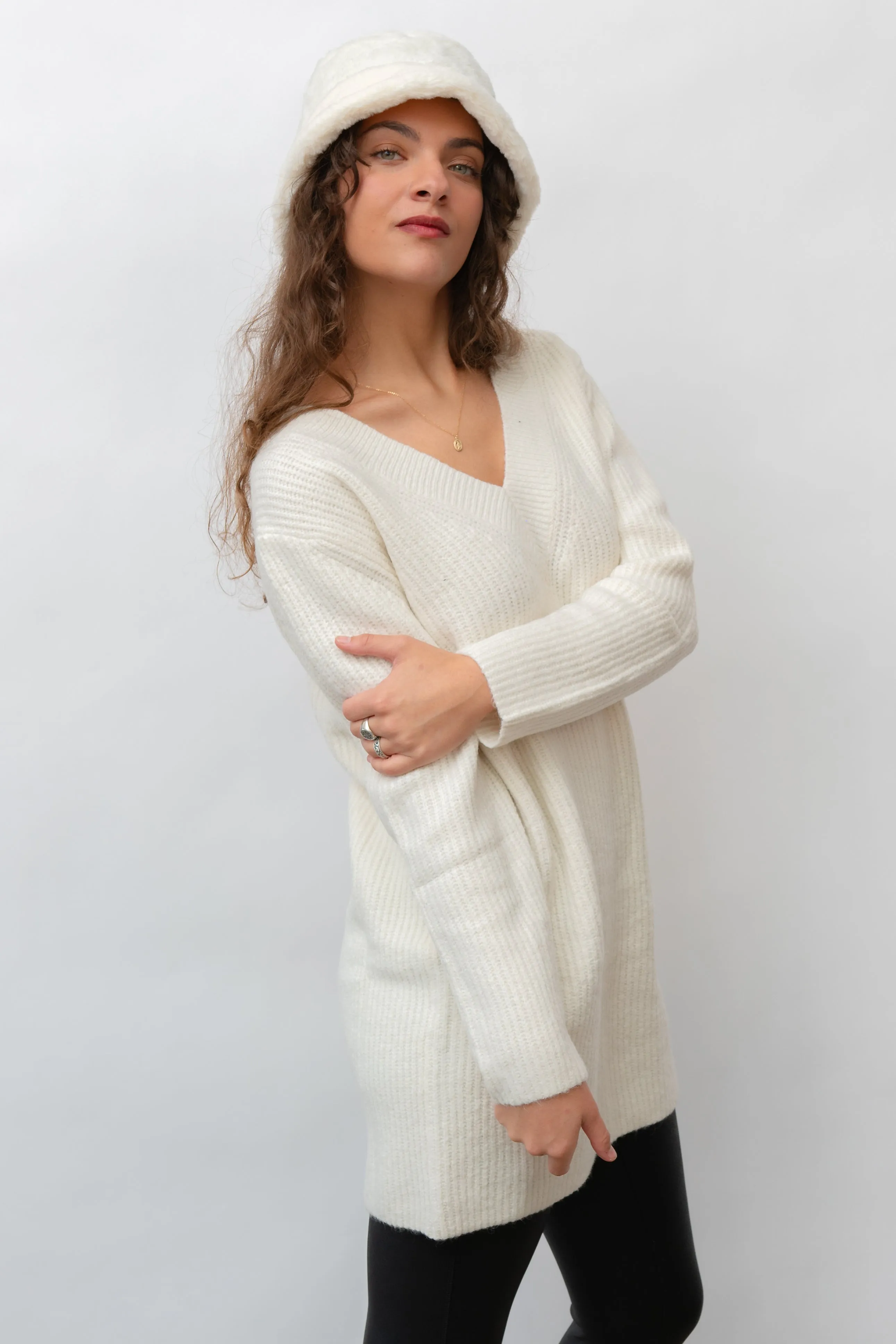 Simply Chic Mini Sweater Dress