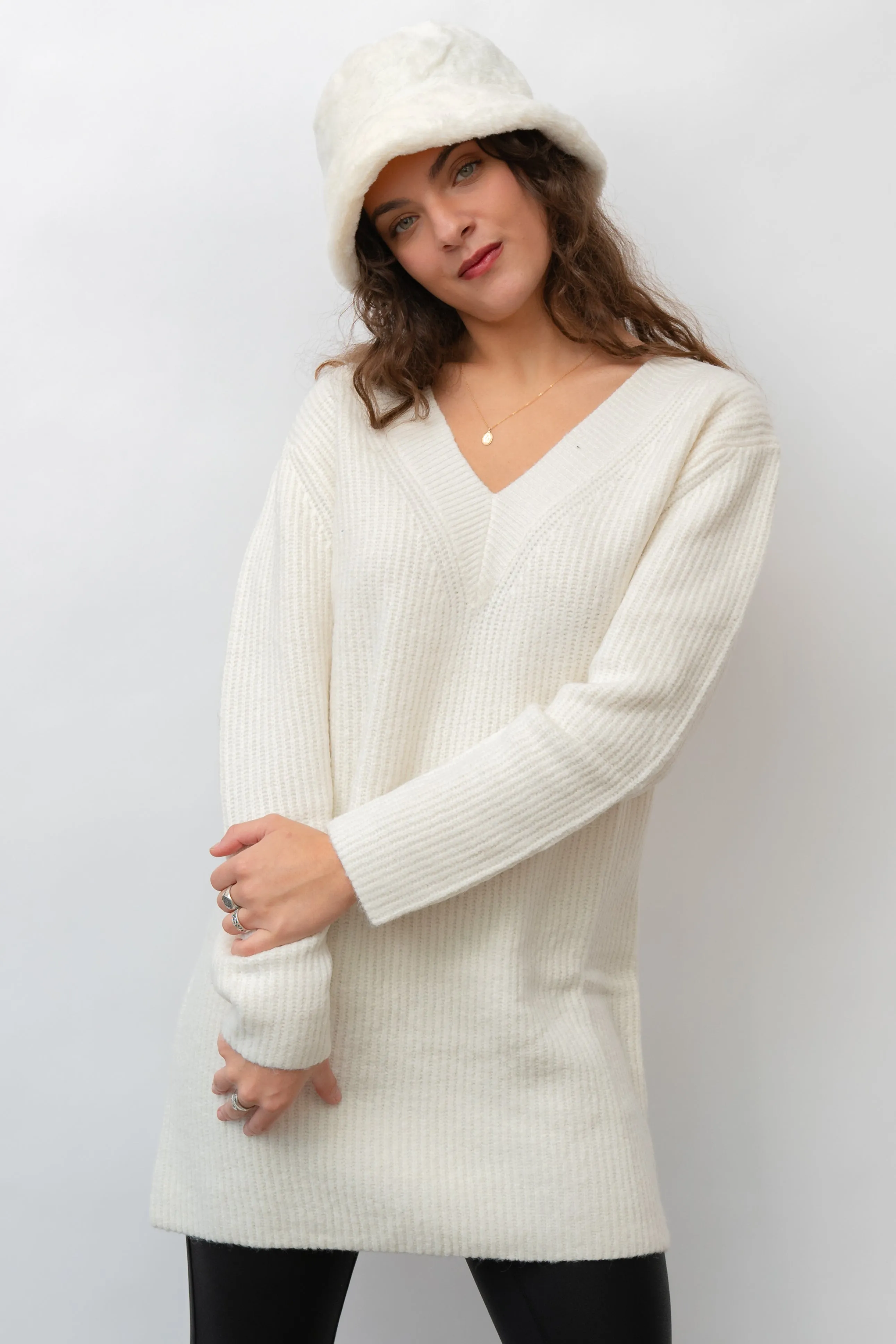 Simply Chic Mini Sweater Dress